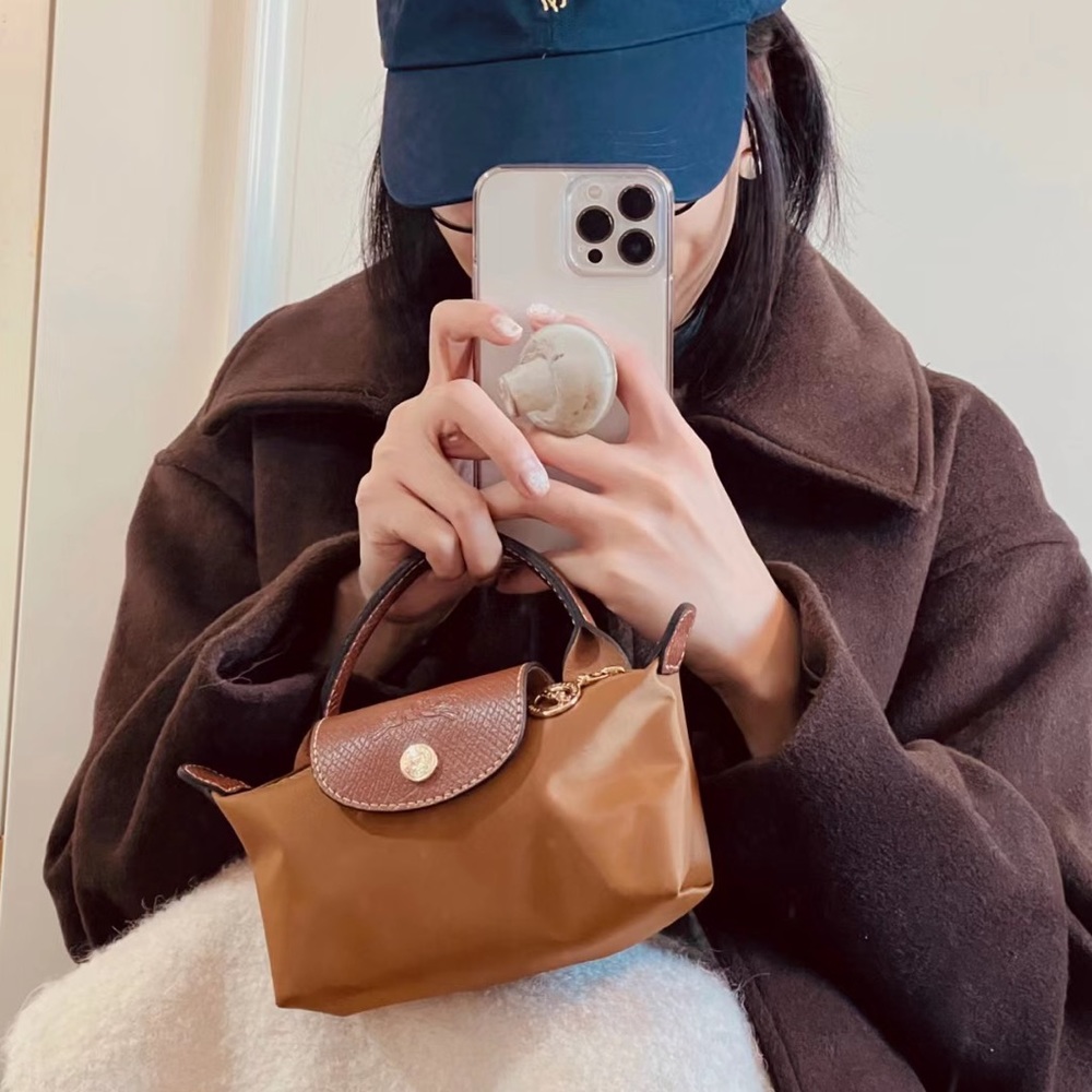 Longchamp mini cute bag cognac color - Picture 1 of 11